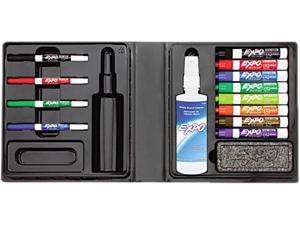 EXPO 80054 Low-Odor Dry Erase Marker, Eraser & Cleaner, Chisel/Fine, 12/Set EXPO 80054 Low-Odor Dry Erase Marker, Eraser & Cleaner, Chisel/Fine, 12/Set