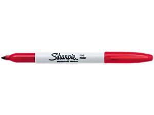 Sharpie 30002 Permanent Marker, Fine Point, Red, Dozen Sharpie 30002 Permanent Marker, Fine Point, Red, Dozen
