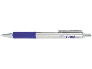 Zebra 29220 F-402 Ballpoint Retractable Pen, Blue Ink, Fine Zebra 29220 F-402 Ballpoint Retractable Pen, Blue Ink, Fine