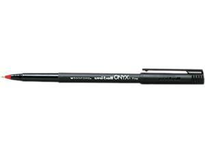uni-ball Onyx Stick Roller Ball Pen, Red Ink, Fine, 0.70 mm (Dozen) uni-ball Onyx Stick Roller Ball Pen, Red Ink, Fine, 0.70 mm (Dozen)