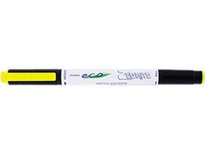 Zebra 75050 Eco Zebrite Double-Ended Highlighter, Chisel/Fine Point, Fluor Yellow, 12/Pk Zebra 75050 Eco Zebrite Double-Ended Highlighter, Chisel/Fine Point, Fluor Yellow, 12/Pk
