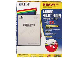C-line 62130 Project Folders, Jacket, Letter, Poly, Assorted Colors, 25/Box C-line 62130 Project Folders, Jacket, Letter, Poly, Assorted Colors, 25/Box