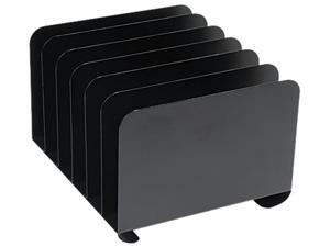 STEELMASTER by MMF Industries 2646BLA Desktop Vertical Organizer, Six Sections, Steel, 12 x 11 x 8 1/8, Black STEELMASTER by MMF Industries 2646BLA Desktop Vertical Organizer, Six Sections, Steel, 12 x 11 x 8 1/8, Black