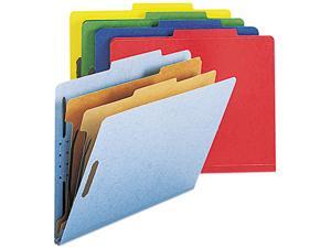 Smead 14025 Pressboard Classification Folders, Letter, Six-Section, Assorted, 10/Box Smead 14025 Pressboard Classification Folders, Letter, Six-Section, Assorted, 10/Box