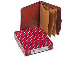 Smead 14092 Pressboard Classification Folders, Self Tab, Letter, Eight-Section, Red, 10/Box Smead 14092 Pressboard Classification Folders, Self Tab, Letter, Eight-Section, Red, 10/Box