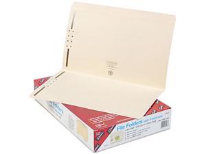 Smead 19513 Folders, Two Fasteners, Straight Cut, Top Tab, Legal, Manila, 50/Box
