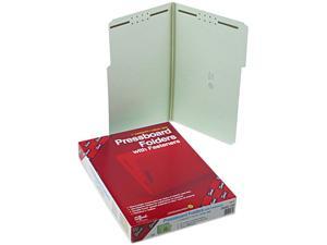 Smead 19931 One Inch Expansion Fastener Folder, 1/3 Top Tab, Legal, Gray Green, 25/Box