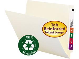 Smead 24160 Recycled File Folders, Straight Tab, Letter, Manila, 100/Box Smead 24160 Recycled File Folders, Straight Tab, Letter, Manila, 100/Box