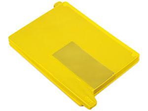 Smead 61956 End Tab Out Guides with Pockets, Poly, Letter, Yellow, 25/Box