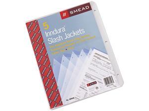 5//P Smead 89505 Slash Pocket Jackets Blue//Clear//Green//Red//Yellow Poly Letter