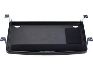 Kensington K60004US Under-desk Comfort Keyboard Drawer with SmartFit System, 29.5" L x 28.0" W. Height levels include 2", 2.5" and 4" Kensington K60004US Under-desk Comfort Keyboard Drawer with SmartFit System, 29.5" L x 28.0" W. Height levels include 2", 2.5" and 4"