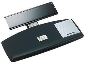Knob Adjust Keyboard Tray With Standard Platform, 25 1/5w X 12d, Black Knob Adjust Keyboard Tray With Standard Platform, 25 1/5w X 12d, Black