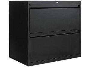 Alera LA52-3029BL (ALELF3029BL) Two-Drawer Lateral File Cabinet, 30w x 19-1/4d x 29h, Black Alera LA52-3029BL (ALELF3029BL) Two-Drawer Lateral File Cabinet, 30w x 19-1/4d x 29h, Black