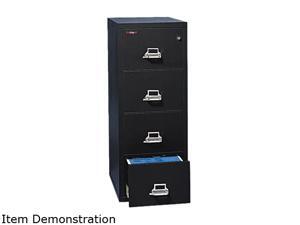 FireKing 41825CBL 4-Drawer Vertical File, 17-3/4w x 25d, UL Listed 350° for Fire, Letter, Black FireKing 41825CBL 4-Drawer Vertical File, 17-3/4w x 25d, UL Listed 350° for Fire, Letter, Black