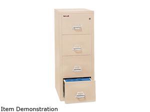 FireKing 41831CPA 4-Drawer Vertical File, 17-3/4w x 31-9/16d, UL 350° for Fire, Letter, Parchment FireKing 41831CPA 4-Drawer Vertical File, 17-3/4w x 31-9/16d, UL 350° for Fire, Letter, Parchment