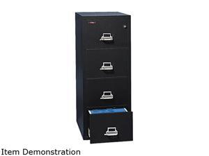 FireKing 42131CBL 4-Drawer Vertical File, 20-13/16w x 31-9/16d, UL 350° for Fire, Letter, Black FireKing 42131CBL 4-Drawer Vertical File, 20-13/16w x 31-9/16d, UL 350° for Fire, Letter, Black