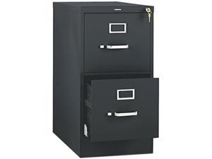 HON 512PP 510 Series Two-Drawer Full-Suspension File, Letter, 29h x25d, Black HON 512PP 510 Series Two-Drawer Full-Suspension File, Letter, 29h x25d, Black