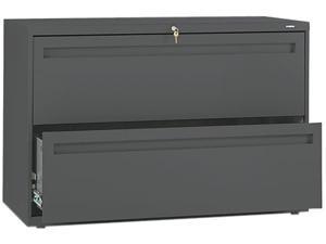 HON 792LS 700 Series Two-Drawer Lateral File, 42w x 19-1/4d, Charcoal
