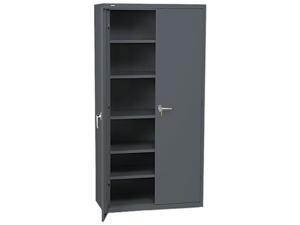 HON SC1872S Assembled Storage Cabinet, 36w x 18-1/4d x 71-3/4h, Charcoal