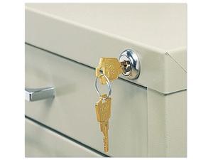 Safco 4981 Field Installable Lock Kit For Use With Five-Drawer Flat Files, Steel