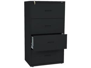 HON,Furniture,Files,Lateral File Cabinets,Filing Supplies,400 Series Steel Black 30"W Lateral Files Locking 2-drawer 4-drawer