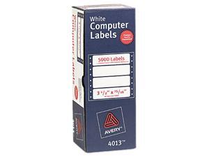 Avery Continuous Form Computer Labels, Permanent Adhesive, 3-1/2" x 15/16", 5,000 Labels (4013) Avery Continuous Form Computer Labels, Permanent Adhesive, 3-1/2" x 15/16", 5,000 Labels (4013)