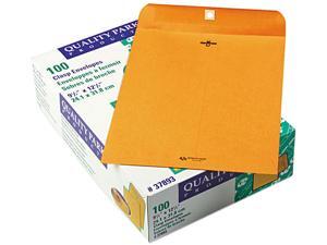 Quality Park 37893 Clasp Envelope, 9 1/2 x 12 1/2, 28lb, Light Brown, 100/Box Quality Park 37893 Clasp Envelope, 9 1/2 x 12 1/2, 28lb, Light Brown, 100/Box