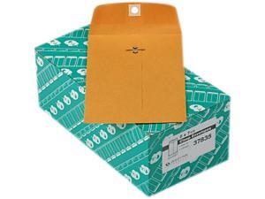 Quality Park 37835 Clasp Envelope, 5 x 7 1/2, 28lb, Light Brown, 100/Box
