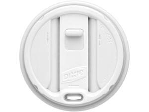 Dixie TP9542 Smart Top Reclosable Hot Cup Lid Round - Plastic - 100 / Pack - White Dixie TP9542 Smart Top Reclosable Hot Cup Lid Round - Plastic - 100 / Pack - White