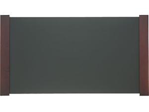 Carver 02043 Desk Pad with Wood End Panels, 38 x 21, Mahogany Finish Carver 02043 Desk Pad with Wood End Panels, 38 x 21, Mahogany Finish