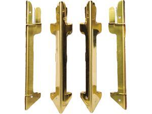 Carver 07256 Hardwood Stackable Desk Tray, Four-Posts, Brass Carver 07256 Hardwood Stackable Desk Tray, Four-Posts, Brass