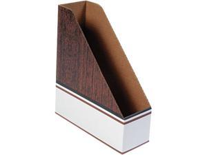 Recycled Plastic Magazine File Black 11 3//4 x 3 x 9 1//2