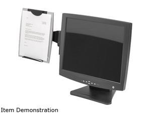 Fellowes 8033301 Office Suites Monitor Mount Copyholder, Plastic, Holds 150 Sheets, Black/Silver Fellowes 8033301 Office Suites Monitor Mount Copyholder, Plastic, Holds 150 Sheets, Black/Silver