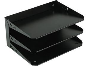 STEELMASTER by MMF Industries 2643004 Steelmaster Multi-Tier Horizontal Letter Organizers, Three Tier, Steel, Black STEELMASTER by MMF Industries 2643004 Steelmaster Multi-Tier Horizontal Letter Organizers, Three Tier, Steel, Black