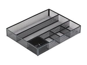 Rolodex 22131 Deep Desk Drawer Organizer, Metal Mesh, Black Rolodex 22131 Deep Desk Drawer Organizer, Metal Mesh, Black