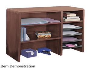 Safco 3692MH Desktop Organizer, Nine Sections, 29 x 12 x 18, Mahogany Safco 3692MH Desktop Organizer, Nine Sections, 29 x 12 x 18, Mahogany
