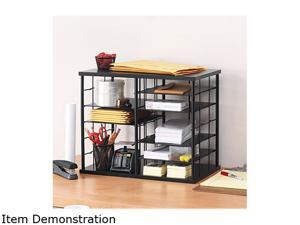 Rubbermaid 1738583 12-Slot Organizer, MDF, Desktop Sorter, 21 x 11 3/4 x 16, Black Rubbermaid 1738583 12-Slot Organizer, MDF, Desktop Sorter, 21 x 11 3/4 x 16, Black