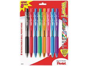 Pentel WOW! Retractable Ballpoint Pen, Med Pt, Assorted, 8/Pack Pentel WOW! Retractable Ballpoint Pen, Med Pt, Assorted, 8/Pack
