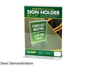 Nu-Dell 38020 Acrylic Sign Holder, 8-1/2 x 11, Clear Nu-Dell 38020 Acrylic Sign Holder, 8-1/2 x 11, Clear