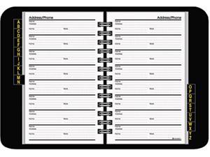 AT-A-GLANCE AAG8001105 Telephone/Address Book, 4-7/8 x 8, Black