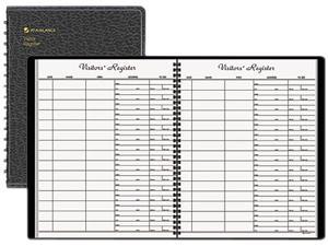 AT-A-GLANCE 80-580-05 Recycled Visitor Register Book, Black