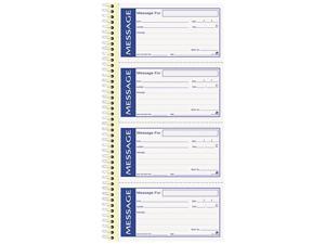 Adams SC1153WS Write 'n Stick Phone Message Pad, 5-1/4 x 2-3/4, Two-Part Carbonless, 200 Forms