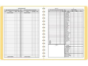 Dome 612 Bookkeeping Record, Tan Vinyl Cover, 128 Pages, 8 1/2 x 11 Pages