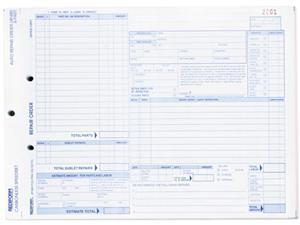 Rediform 4P489 Speediset Four-Part Auto Repair Form, 11 x 8 1/2, Four-Part Carbonless, 50 Forms Rediform 4P489 Speediset Four-Part Auto Repair Form, 11 x 8 1/2, Four-Part Carbonless, 50 Forms