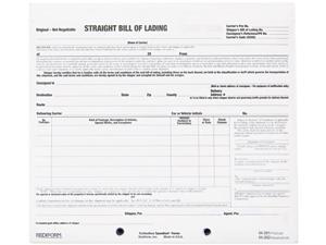 Rediform 44301 Bill Of Lading Short Form, 7 x 8 1/2, Three-Part Carbonless, 250 Forms Rediform 44301 Bill Of Lading Short Form, 7 x 8 1/2, Three-Part Carbonless, 250 Forms