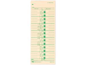 Tops 1259 Time Card for Acroprint, IBM, Lathem and Simplex, Weekly, 3-1/2 x 9, 500/Box