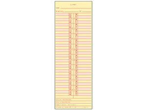 Tops 1276 Time Card for Cincinnati/Lathem/Simplex/Acroprint, Semi-Monthly, 500/Box