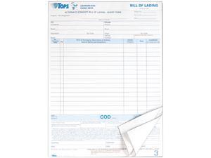 Tops 3846 Snap-Off Bill of Lading,16-Line, 8-1/2 x 11, Three-Part Carbonless, 50 Forms Tops 3846 Snap-Off Bill of Lading,16-Line, 8-1/2 x 11, Three-Part Carbonless, 50 Forms