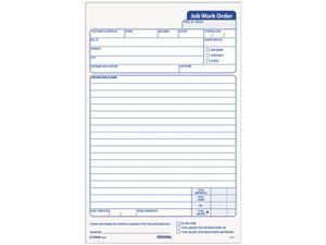 Tops 3868 Job Work Order, 5-1/2" X 9-1/8", 3-Part Carbonless, White/Canary/White, 50 ST/PK Tops 3868 Job Work Order, 5-1/2" X 9-1/8", 3-Part Carbonless, White/Canary/White, 50 ST/PK