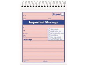 Tops 4010 Telephone Message Book with Fax/Mobile Section, 4-1/4 x 6, Two-Part, 50/Book Tops 4010 Telephone Message Book with Fax/Mobile Section, 4-1/4 x 6, Two-Part, 50/Book